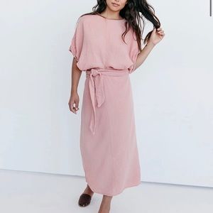 Sunday Dolmam Dress in Clay